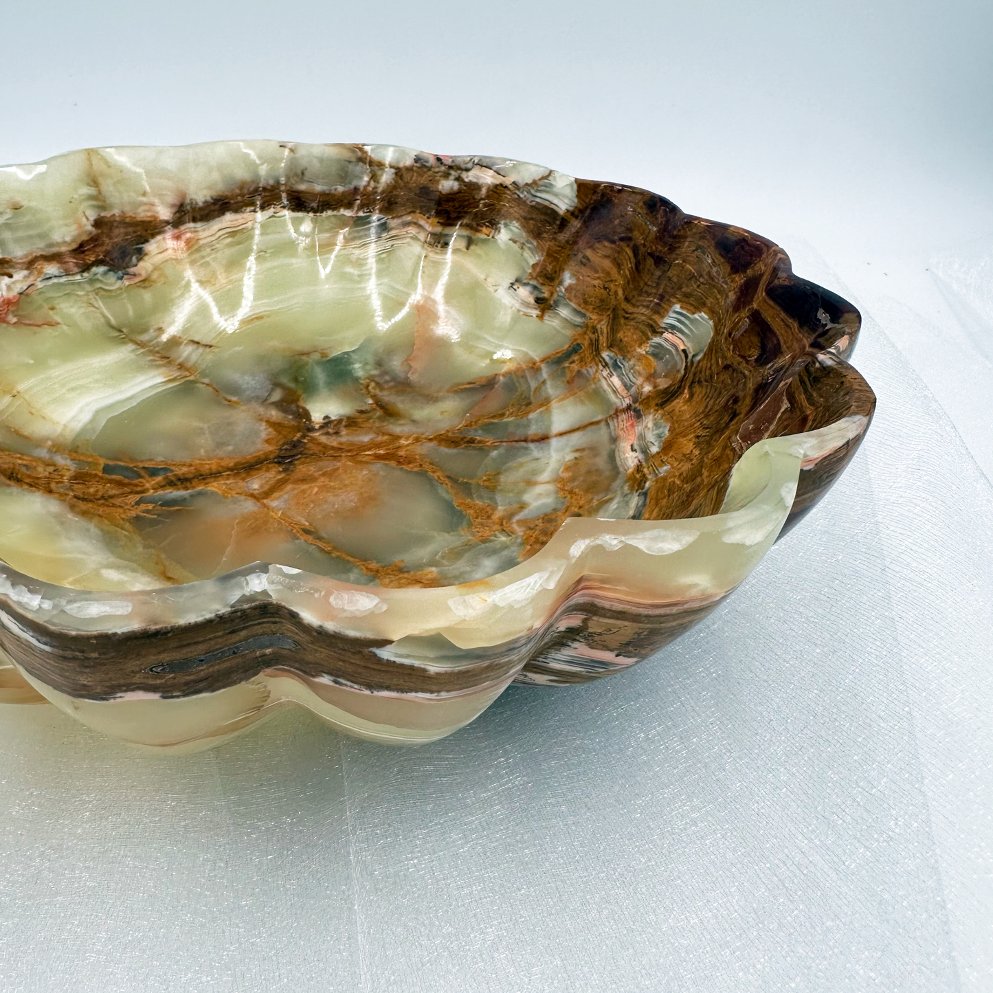 Hand-carved Bowl in Marble and Onyx