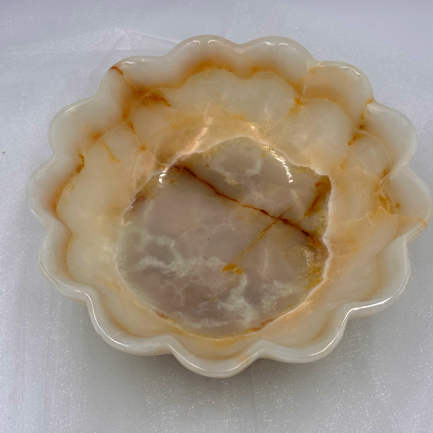 Hand-carved Bowl in Marble and Onyx