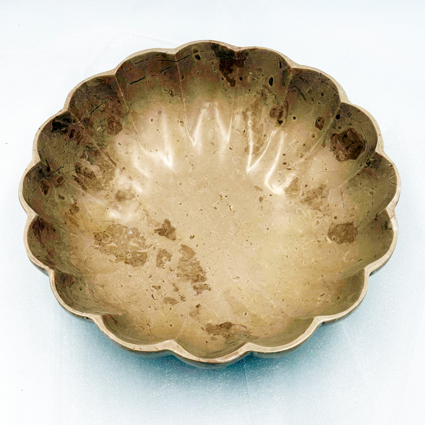 Hand-carved Bowl in Marble and Onyx