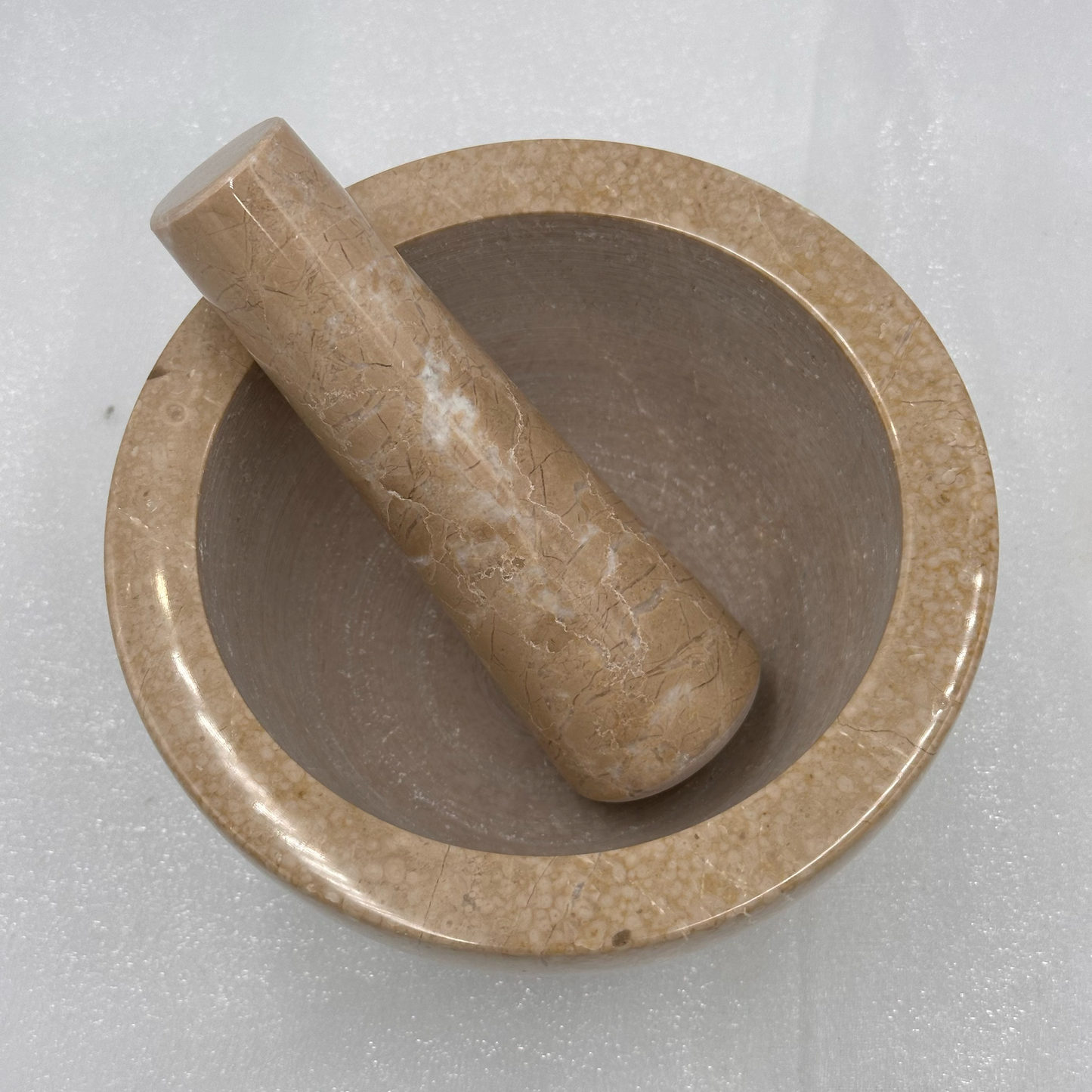 Mortar and Pestle - 7", Marble and Onyx