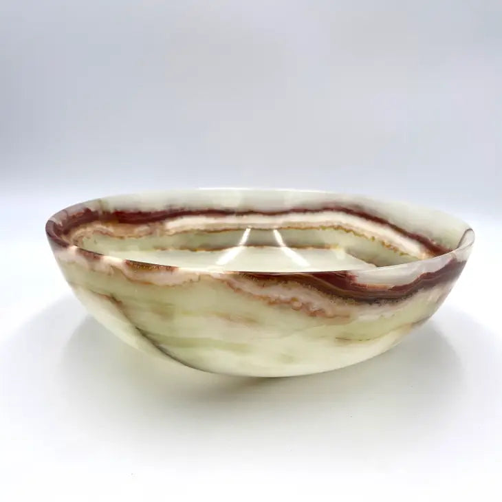 Decorative Bowl in Marble and Onyx - 10"