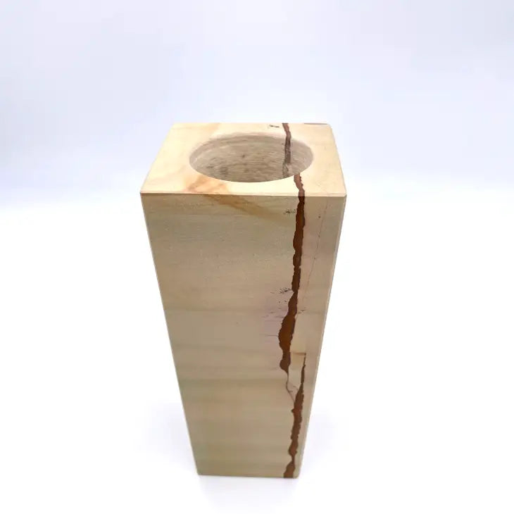8" Square Vase in Marble and Onyx