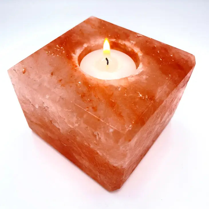 Salt Cube TeaLight - 3" x 3" x 2.5"