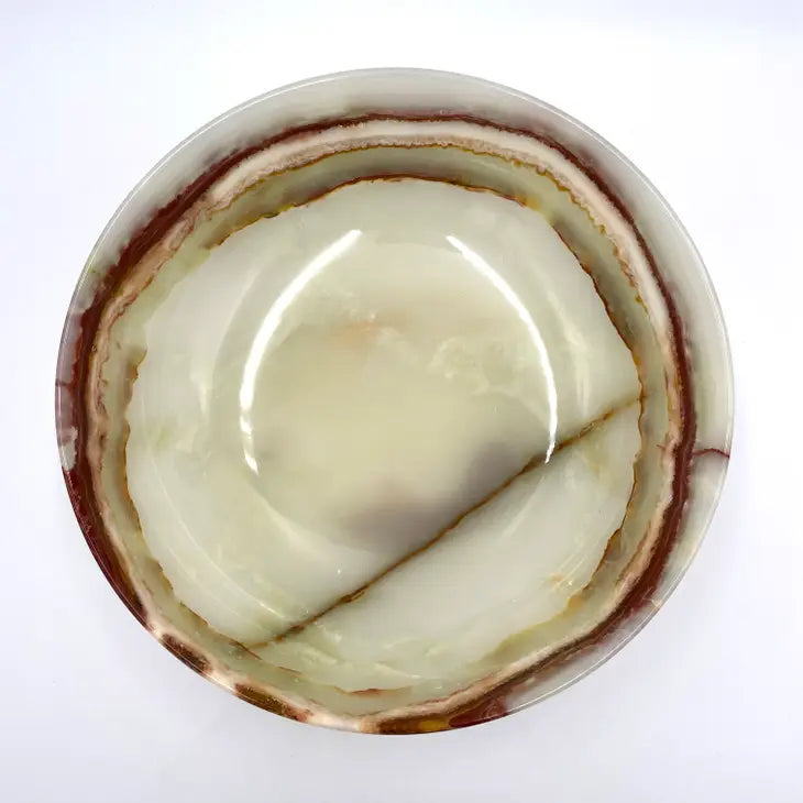 Decorative Bowl in Marble and Onyx - 10"