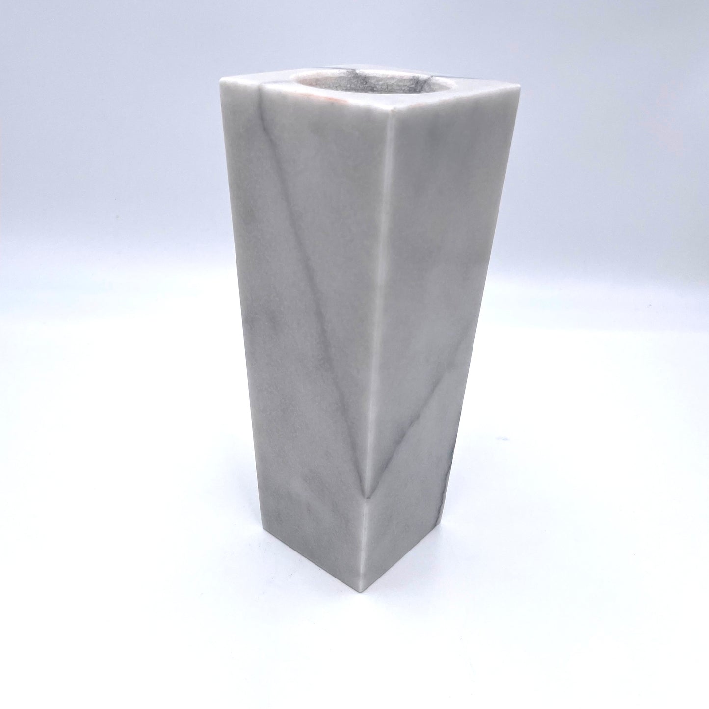 8" Square Vase in Marble and Onyx