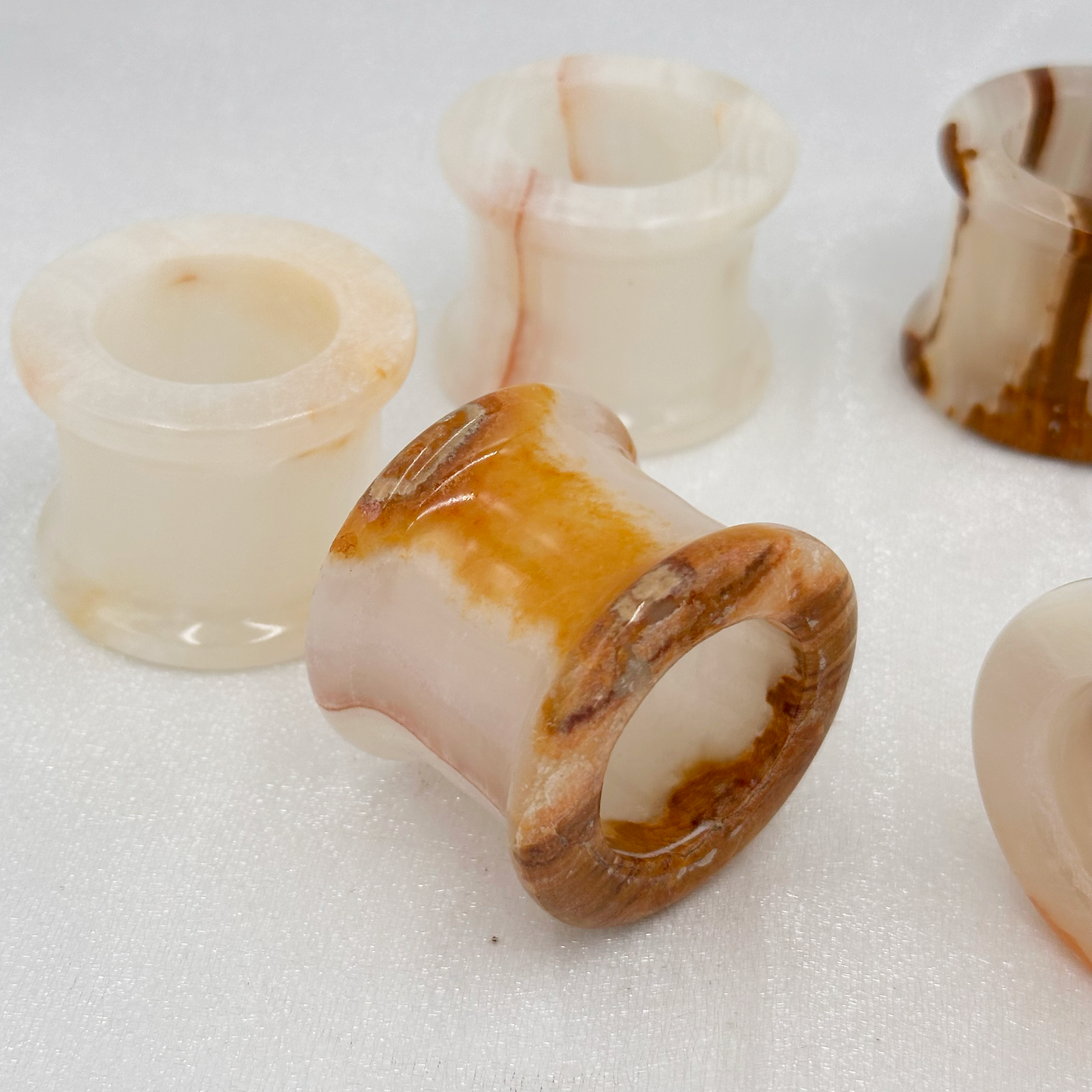 Napkin Rings in Onyx & Marble