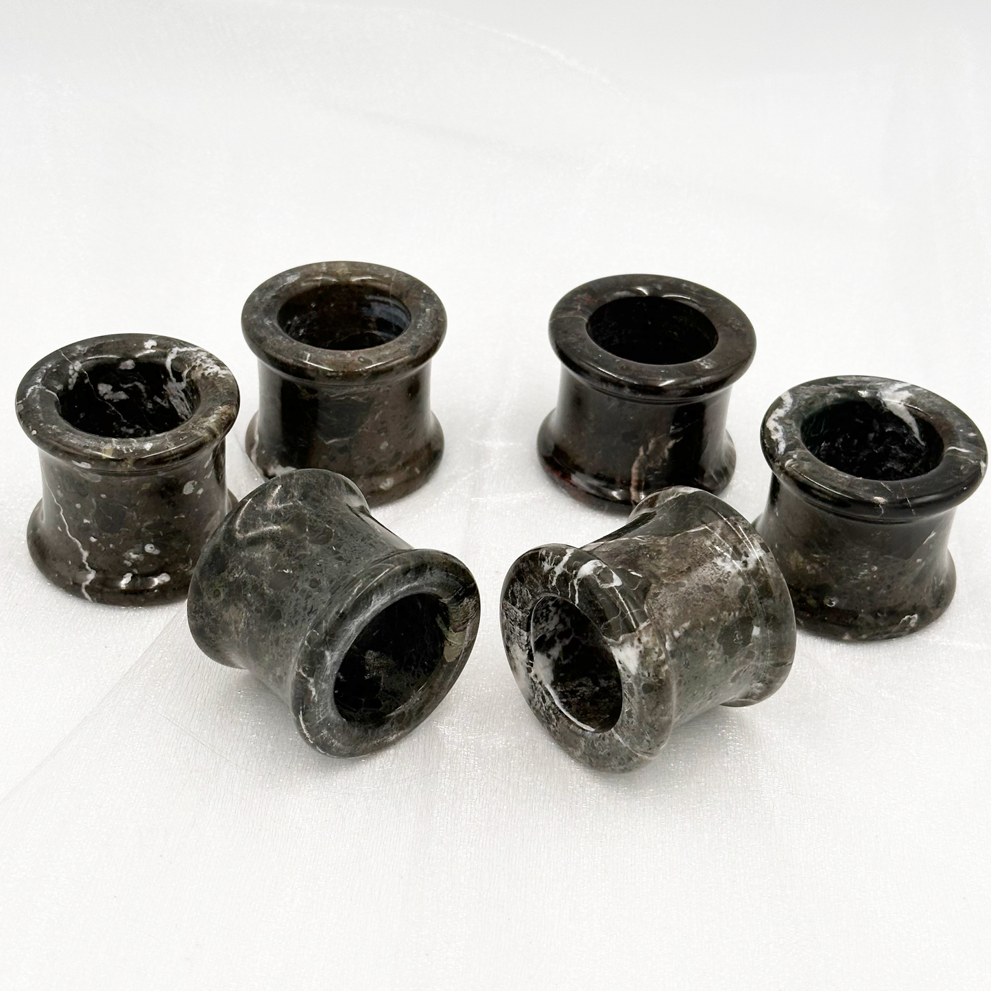 Napkin Rings in Onyx & Marble