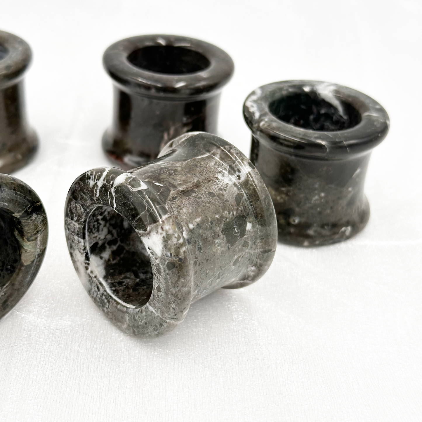 Napkin Rings in Onyx & Marble