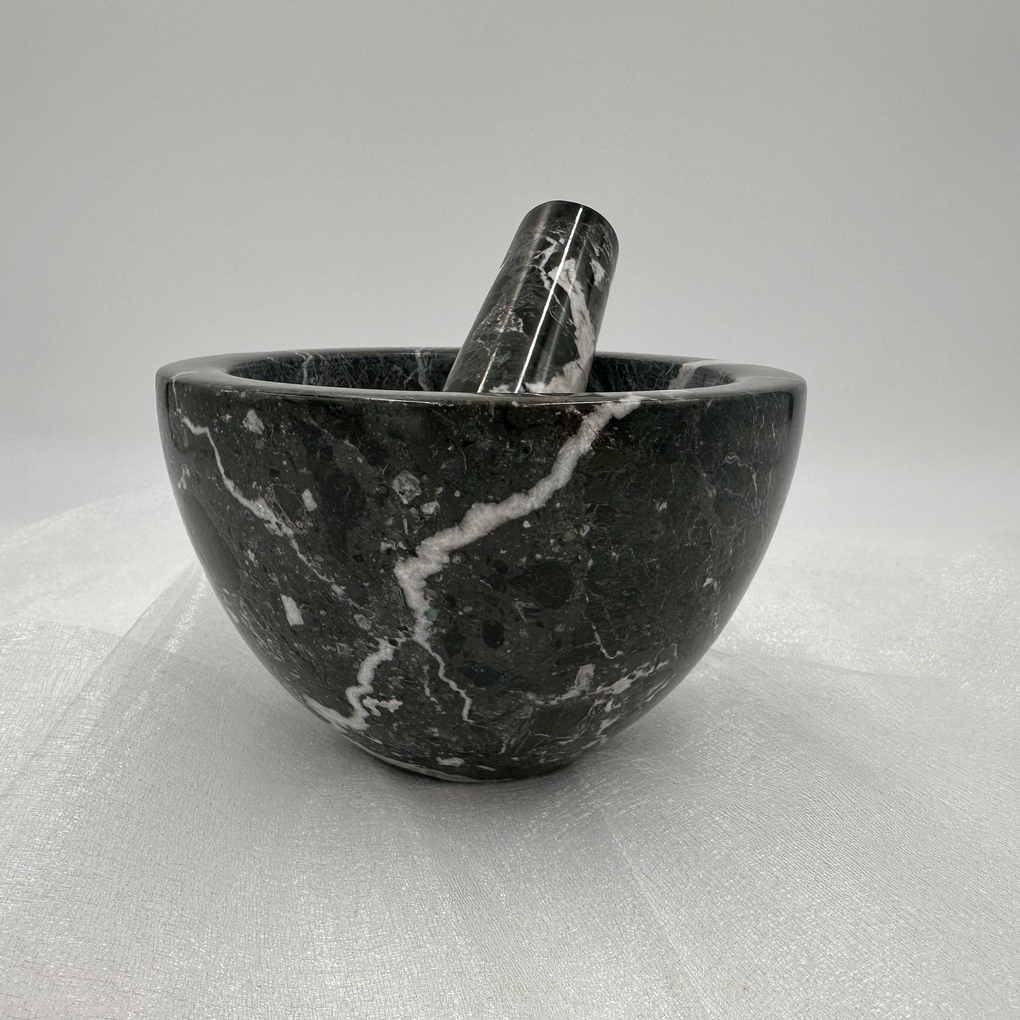 Mortar and Pestle - 7", Marble and Onyx