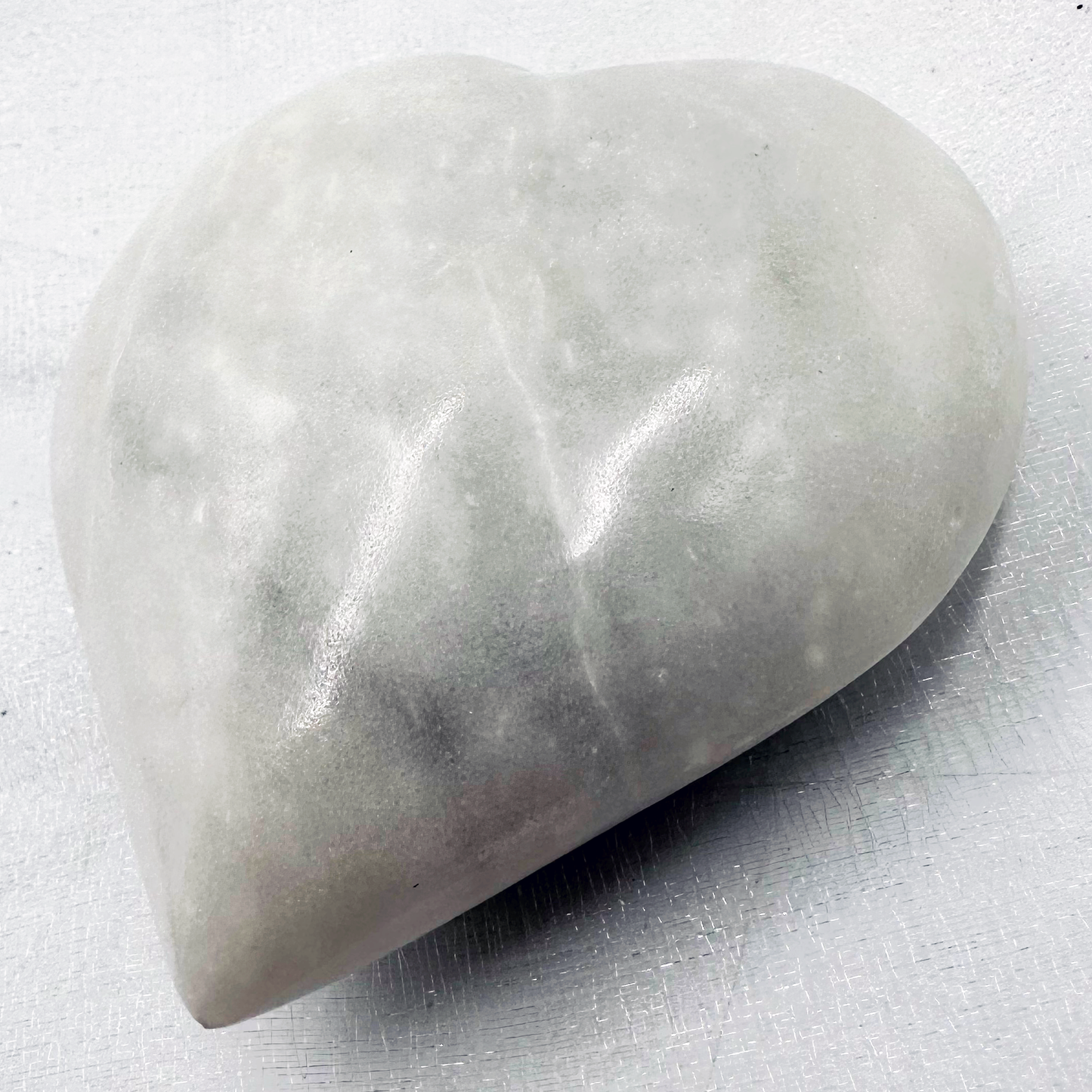 3" Stone Heart in Marble & Onyx