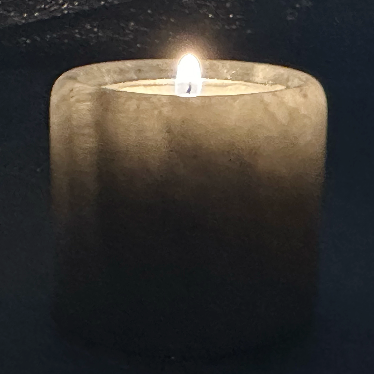 2" Cylindrical Tea-light in Marble and Onyx