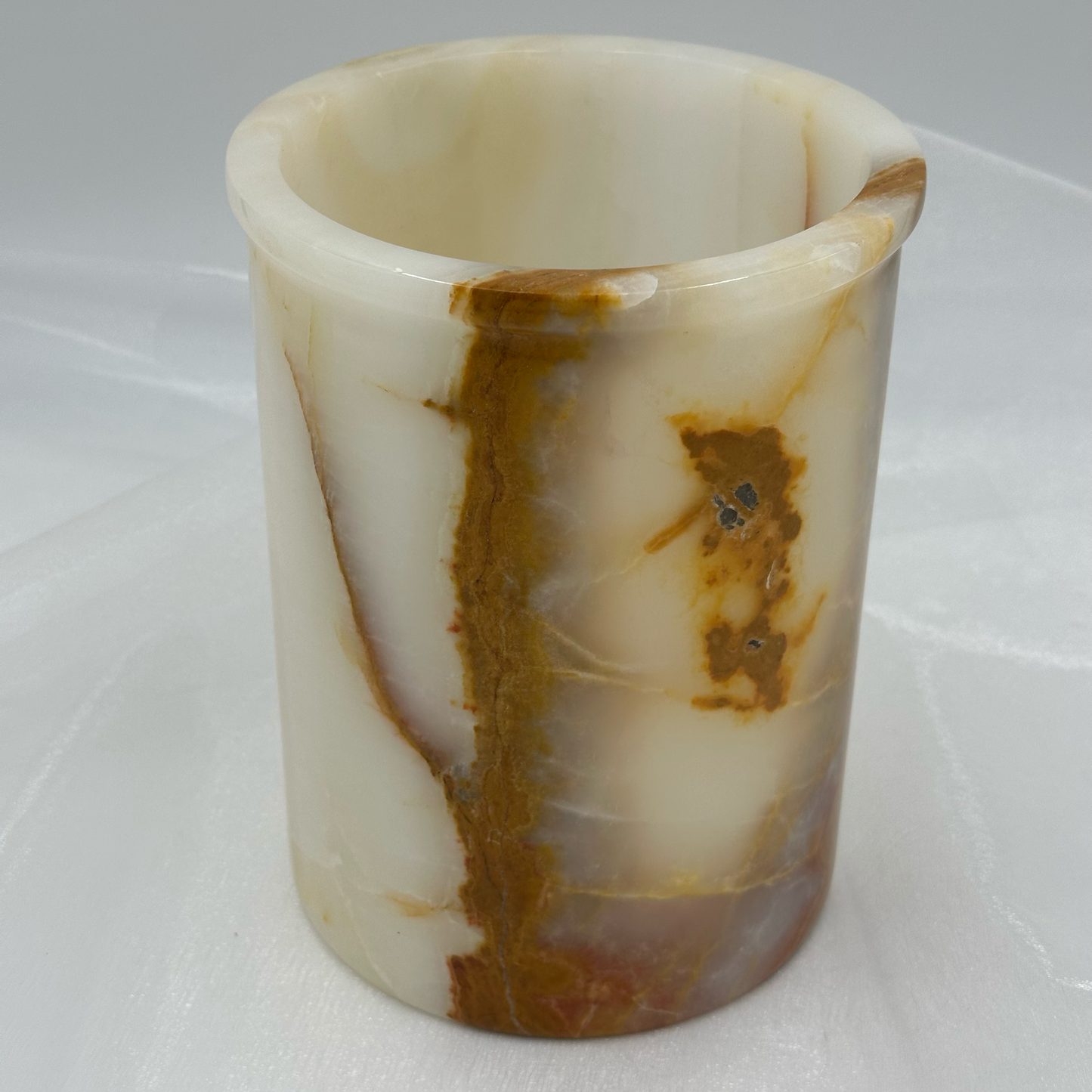 Kitchen Utensil Holder in Marble or Onyx