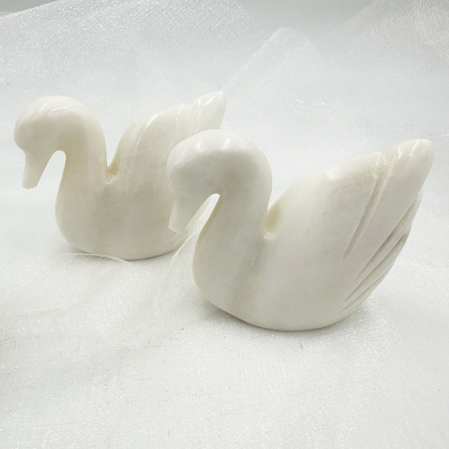 3" Carved Animals in Marble and Onyx
