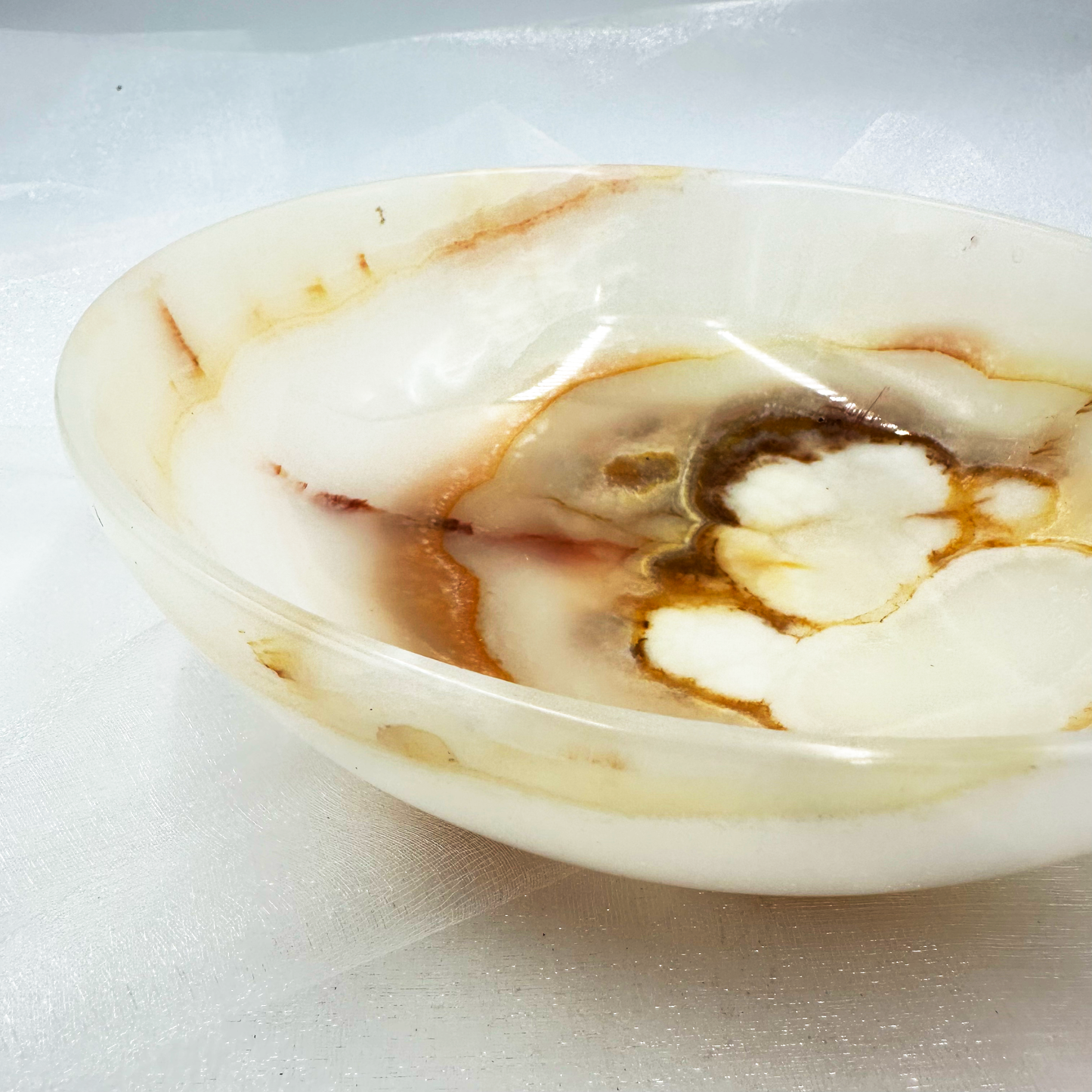 Decorative Onyx Bowl - 8"