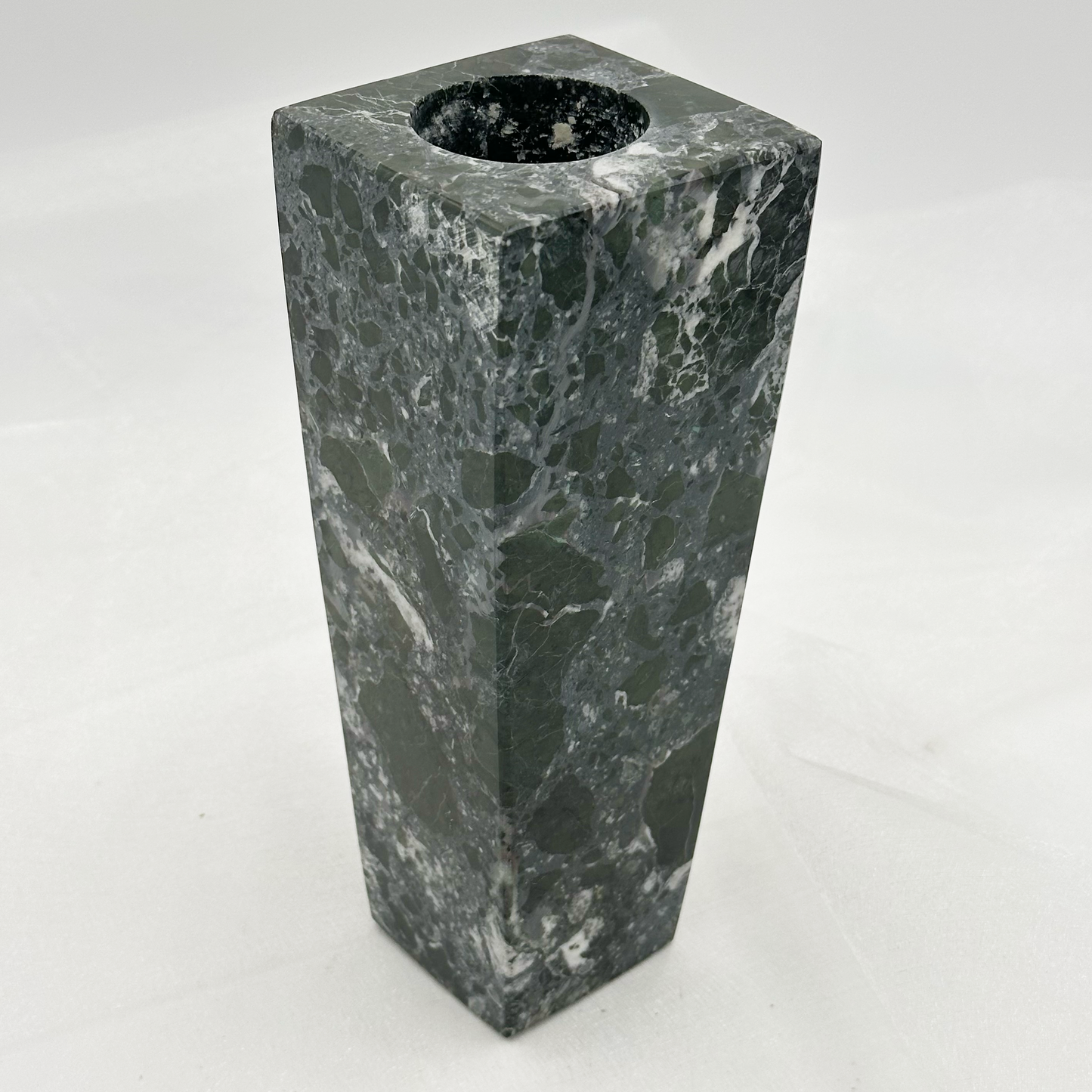 8" Square Vase in Marble and Onyx