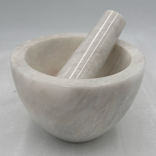 Mortar and Pestle - 7", Marble and Onyx