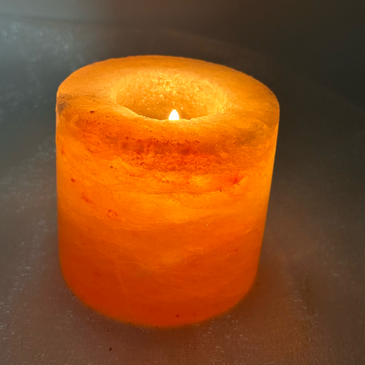 Himalayan Salt Cylinder Tea Light
