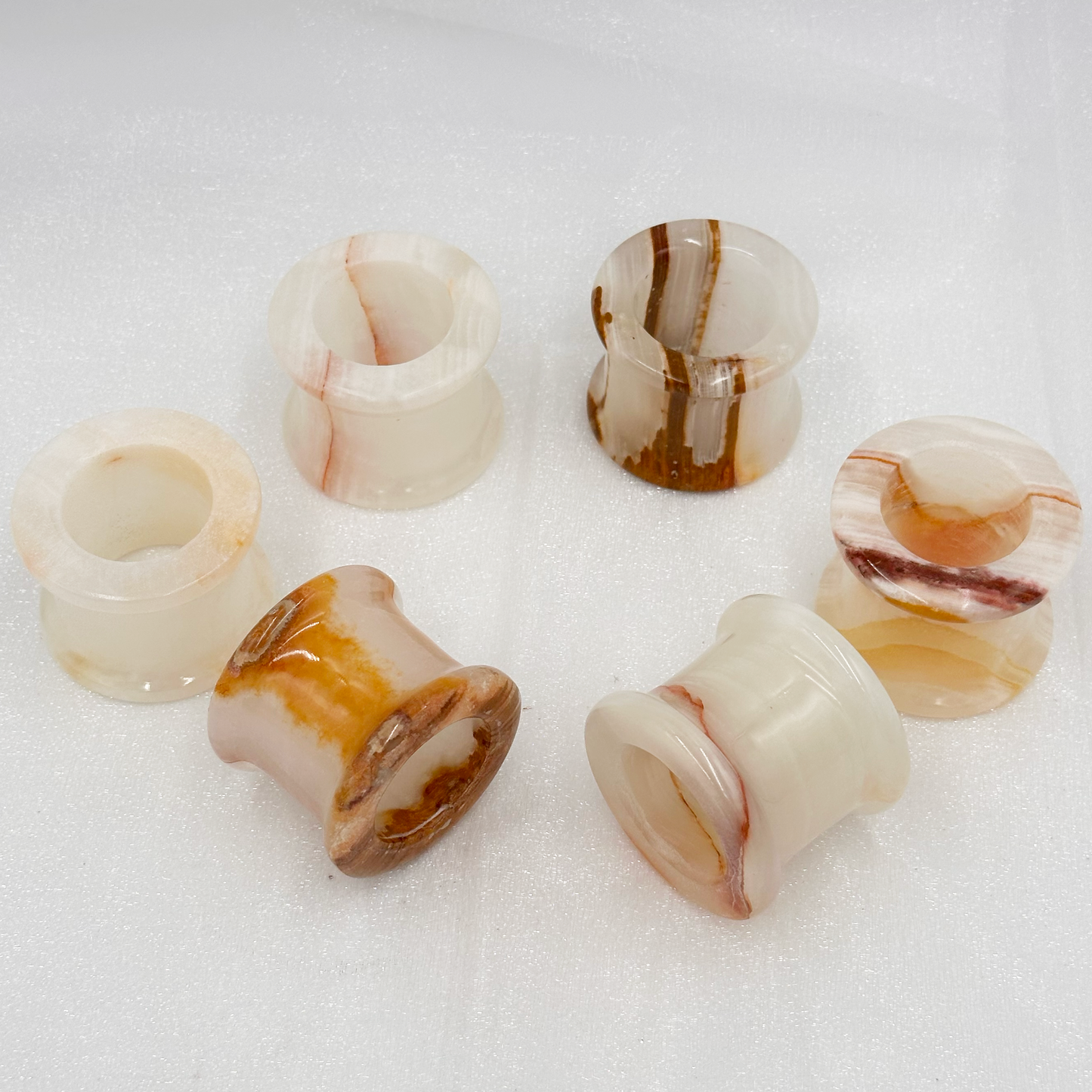 Napkin Rings in Onyx & Marble