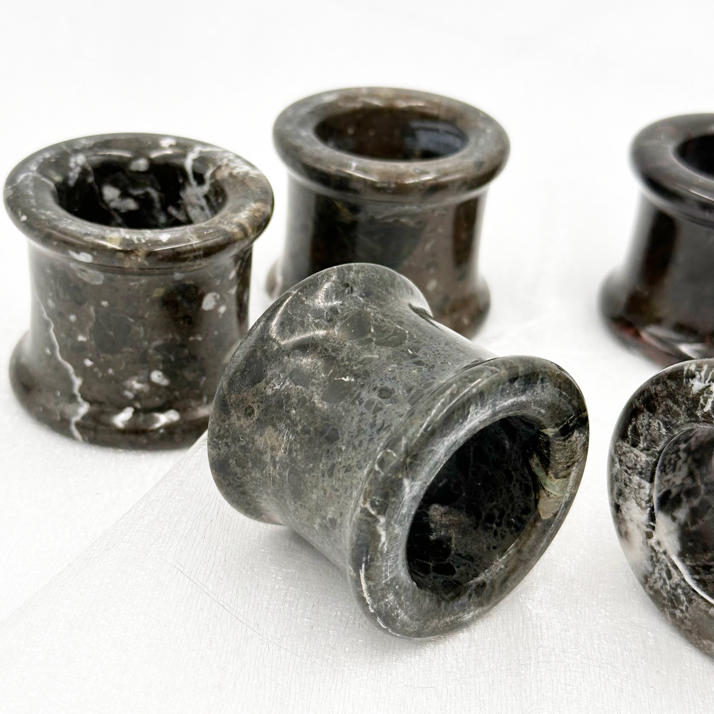 Napkin Rings in Onyx & Marble