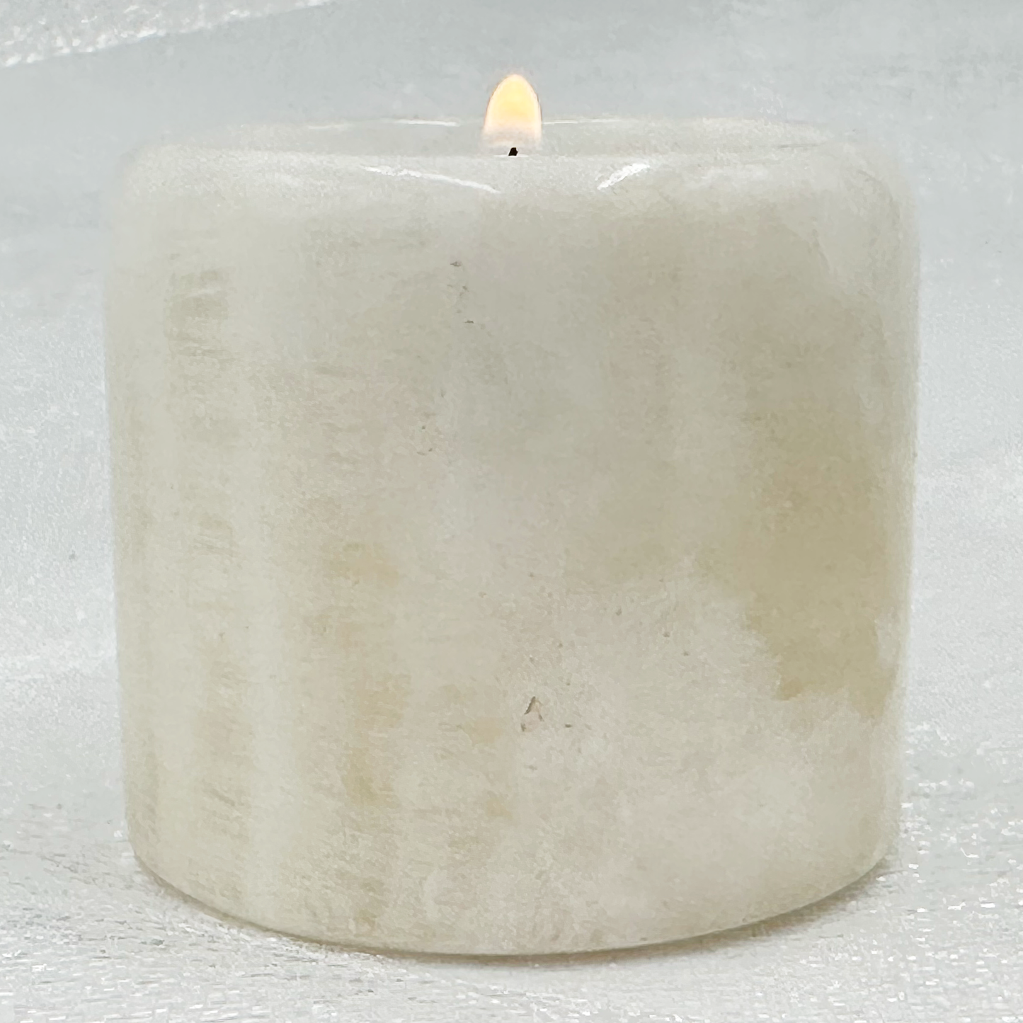 2" Cylindrical Tea-light in Marble and Onyx