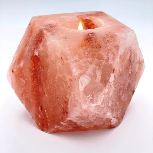 Himalayan Salt Diamond TeaLight - 4" x 4" x 4"