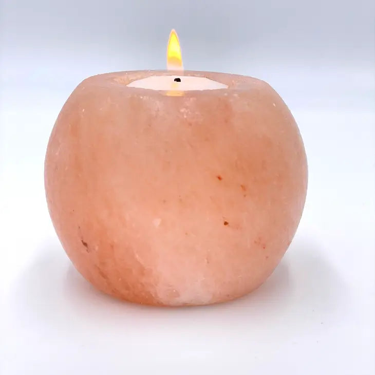 Himalayan Salt Globe Candle Holder